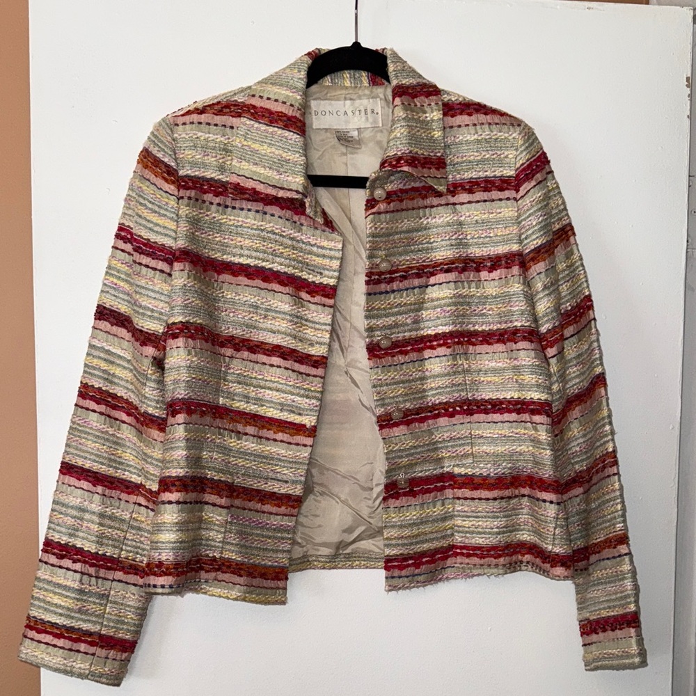 Doncaster Women's Striped Blazer - Picture 1 of 4